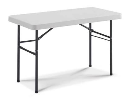Tavolo Elettorale con gambe pieghevoli e piano in polietilene cm.122