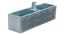 Basamento rettangolare cm.90x25x25 da riempire