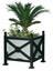 FIORIERA SARDEGNA in acciaio con contenitore interno in lamiera. Dim. cm. 75x75x75 h.