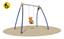 ALTALENA BEAR in acciaio con sedile a forma di orsetto adatto anche per bambini disabili