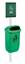 IMPIANTO CLEAN DOG composto da cestino in materiale plastico e distributore sacchetti per raccolta deiezioni canine