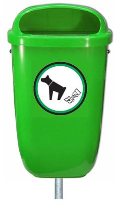 CESTINO BOLZANO in materiale plastico per raccolta deiezioni canine