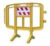 Transenna modulare in plastica cm. 126 colore rosso