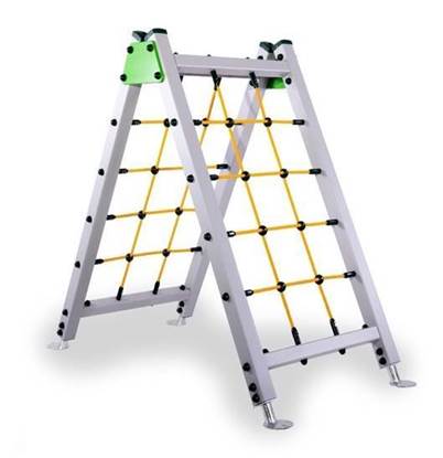 SARTIA STELLA in alluminio con rete in corda bifacciale per arrampicata