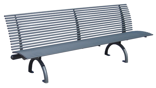 PANCHINA RIMINI in acciaio zincato e verniciato lunghezza cm. 200