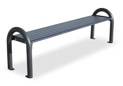 PANCA ARCHIMEDE in acciaio zincato e verniciato con n.2 supporti a forma di arco