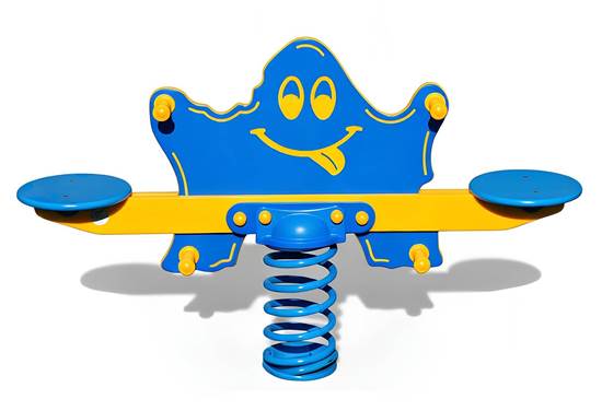 TANDEM FANTASTIMO A 2 POSTI a molla con sagoma in materiale plastico 