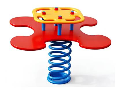 PRIMULA SMILE A 4 POSTI a molla con sagoma in materiale plastico