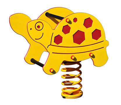 TARTARUGA A MOLLA con doppia sagoma in materiale plastico 