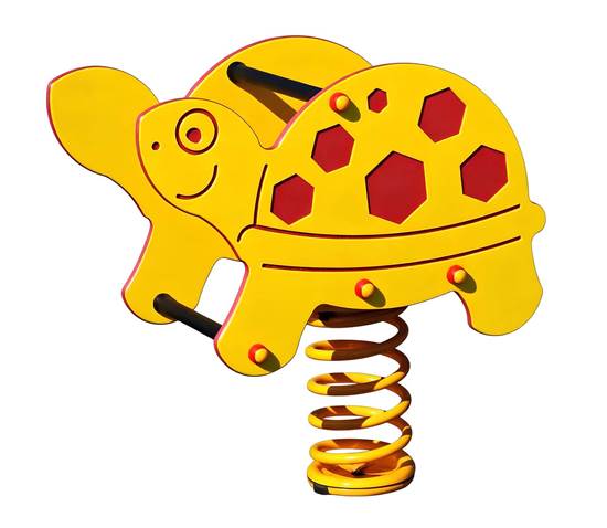 TARTARUGA A MOLLA con doppia sagoma in materiale plastico 