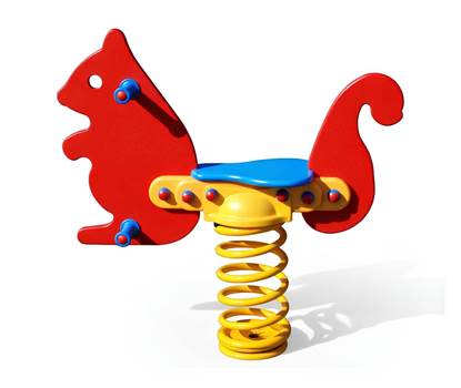 SCOIATTOLO A MOLLA con sagoma in materiale plastico