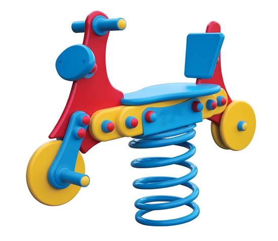 SCOOTER A MOLLA con sagoma in materiale plastico 