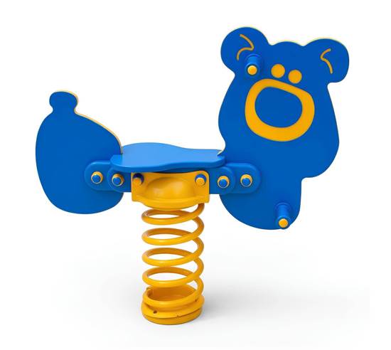 ORSETTO A MOLLA con sagoma in materiale plastico